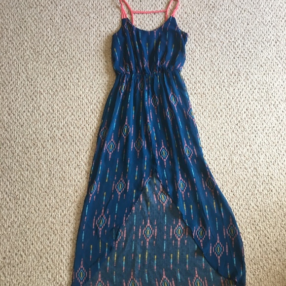 Target Xhilaration Tribal Print High-Low Dress S - Picture 1 of 4